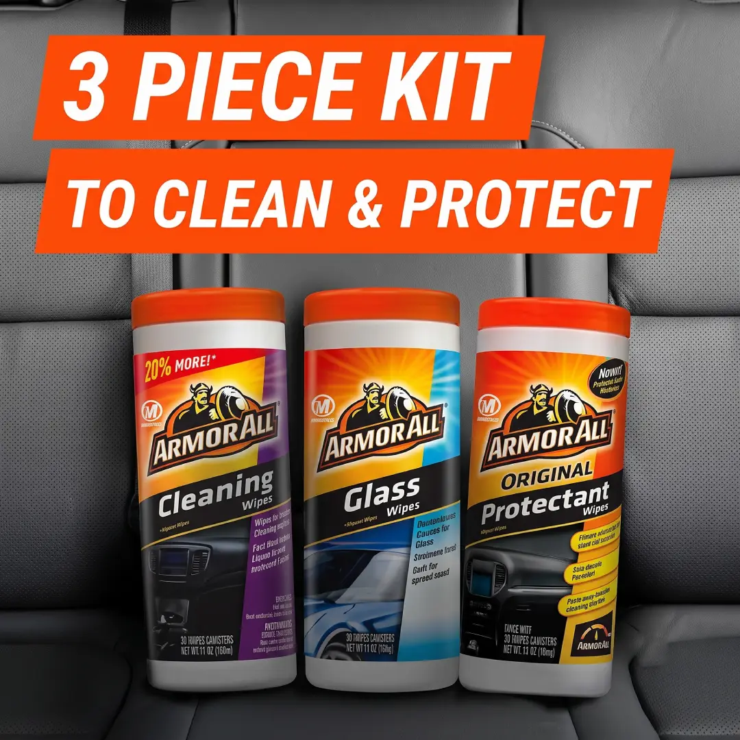 Armor All Protectant Glass and Cleaning Wipes Pack of 3 image 3