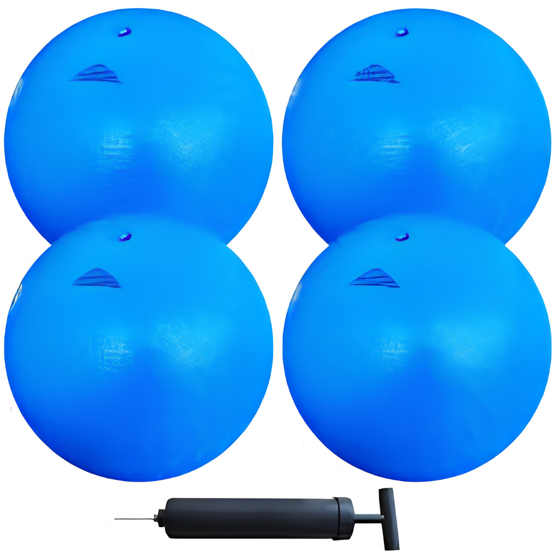 Inflatable Playground Balls 2 Pack 8.7 Inch Bouncy Kickballs
