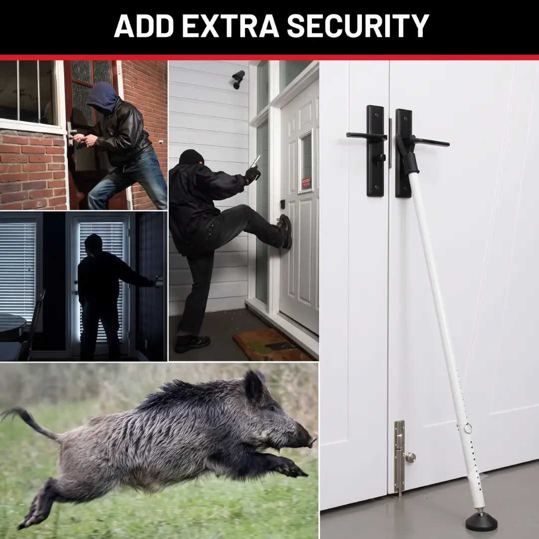 Adjustable Door Security Bar and Sliding Patio Door Jammer image 2