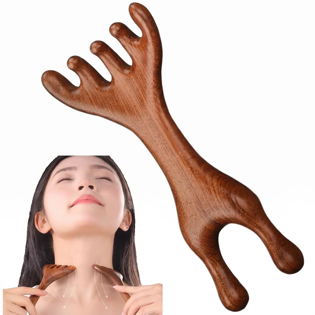 Sandalwood Gua Sha Massage Tool for Trigger Point Therapy image 3