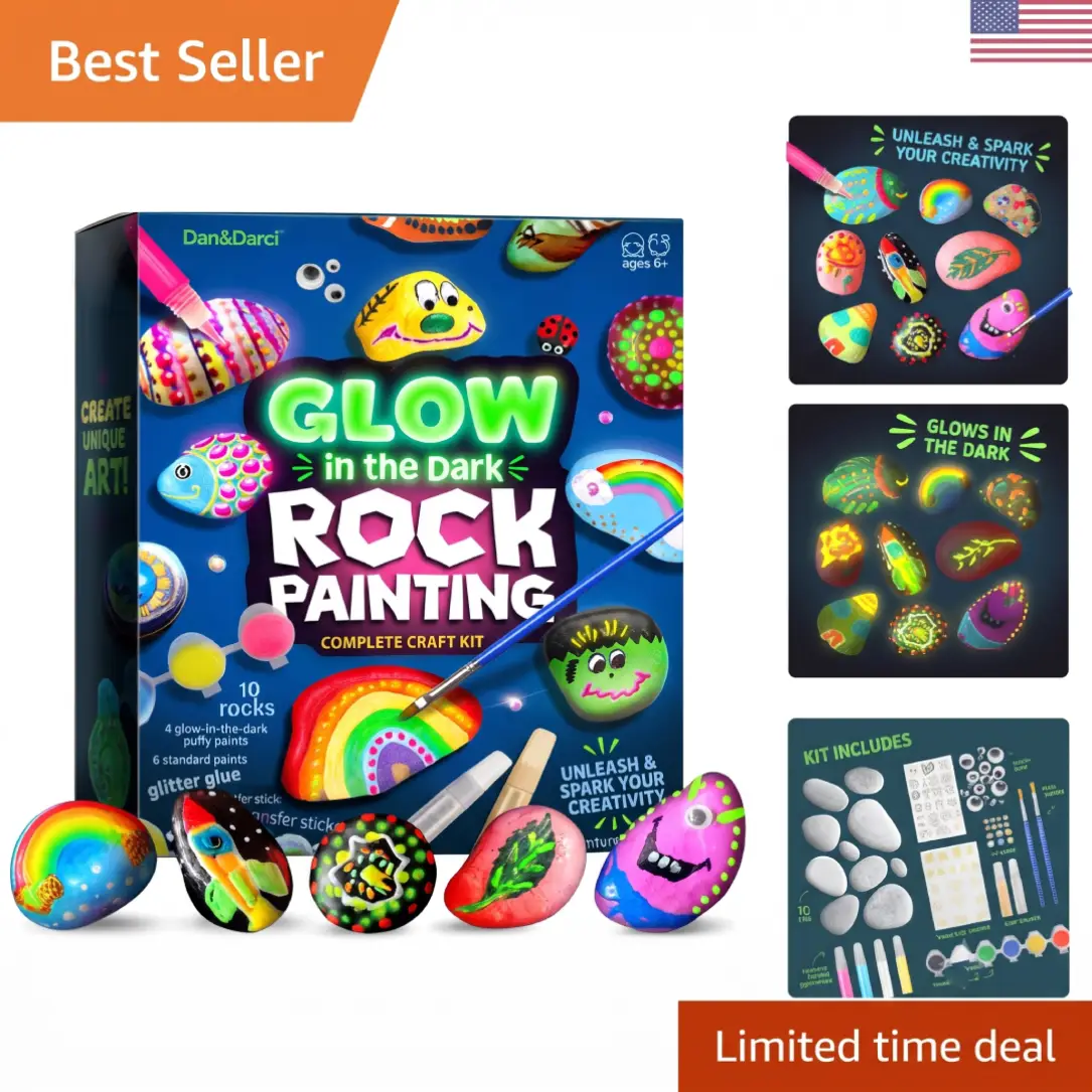 Dan&Darci Glow in the Dark Rock Painting Kit image 2
