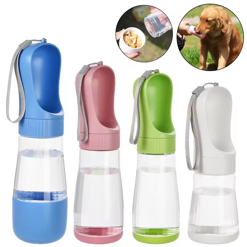Pet portable outdoor water and food cup, pet two use kettle, convenient to carry, practical and multifunctional water cup