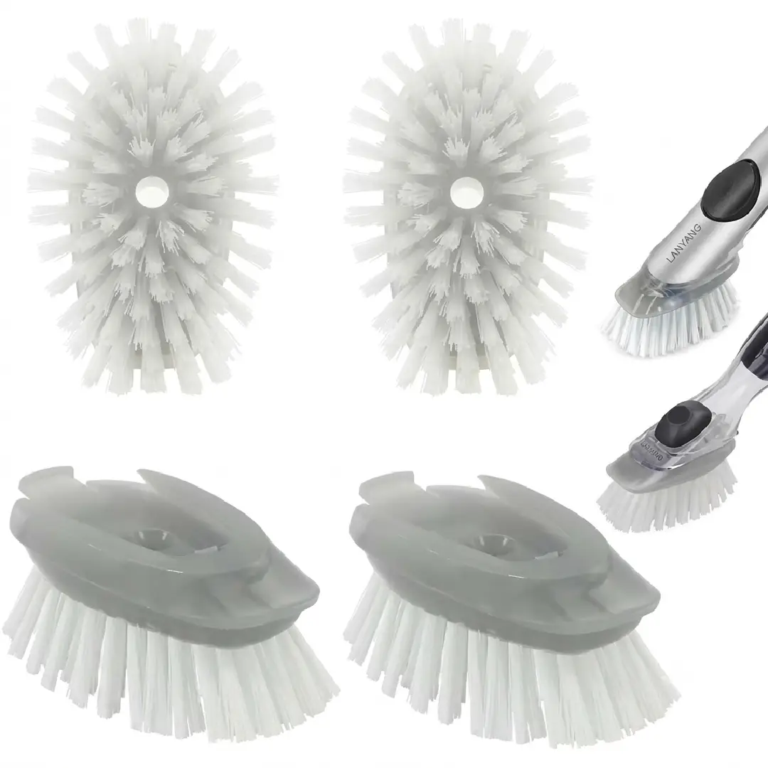 4 Pack Dish Brush Refills for OXO Steel Soap Dispensing Brush