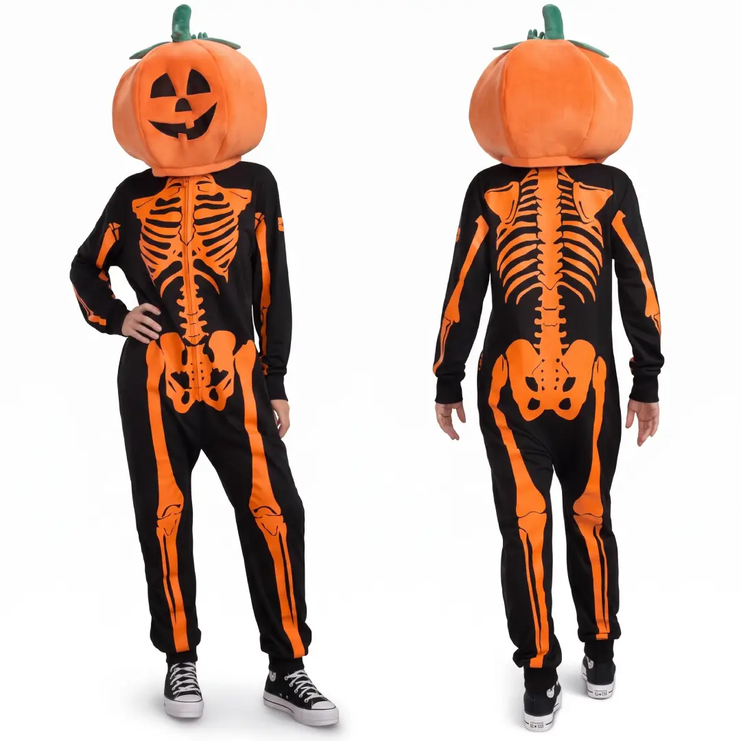 Women’s Skeleton Halloween Jumpsuit Costume – Spooky Party Outfit image 5