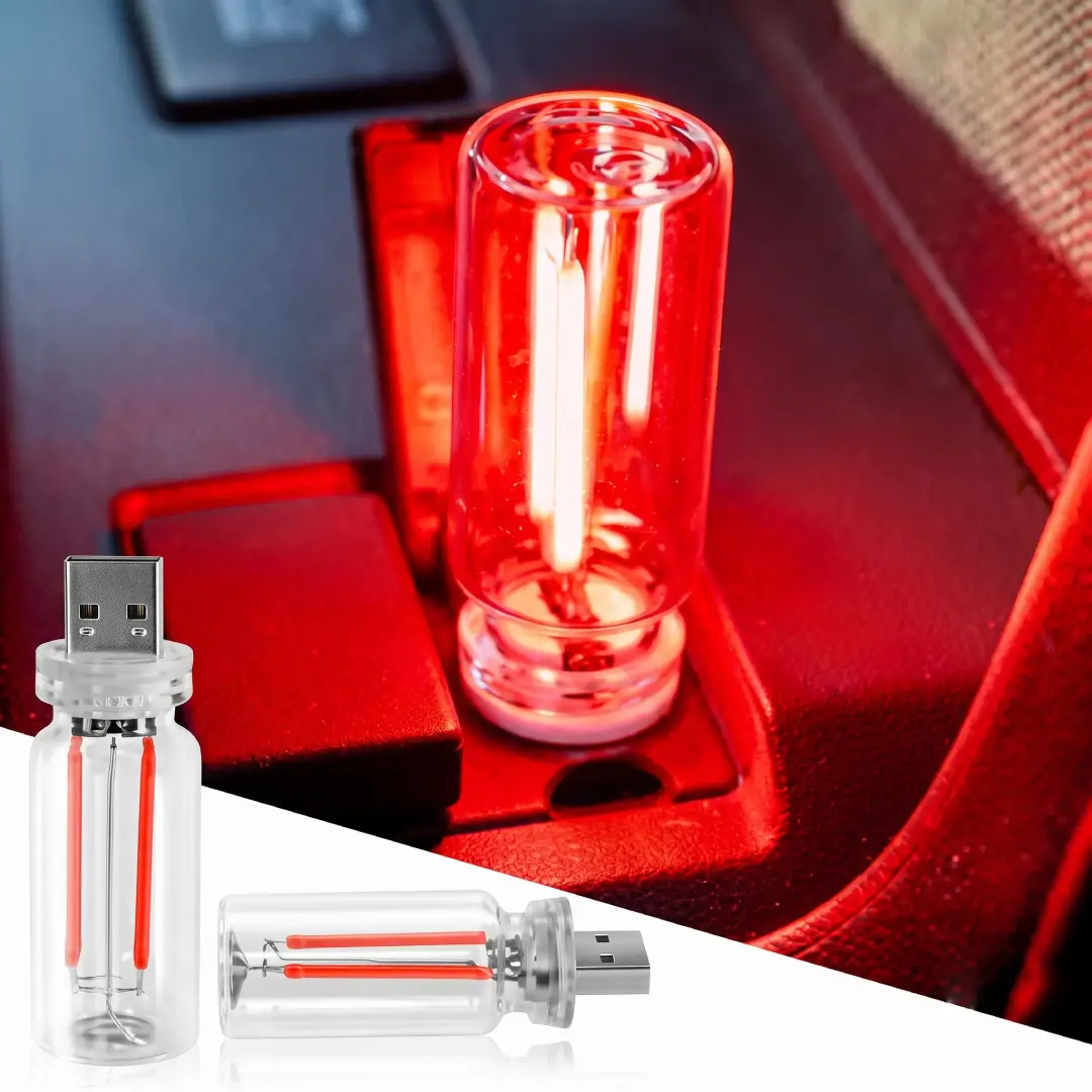 Car USB Night Light Touch Dimmable Mini Ambient Interior Light image 5