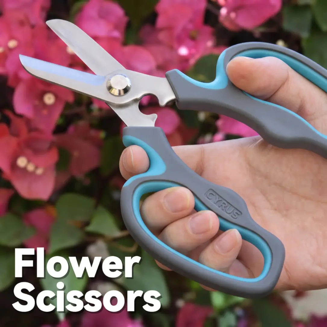 CYRUS Flower Scissors Floral Shears with Stem Remover image 2