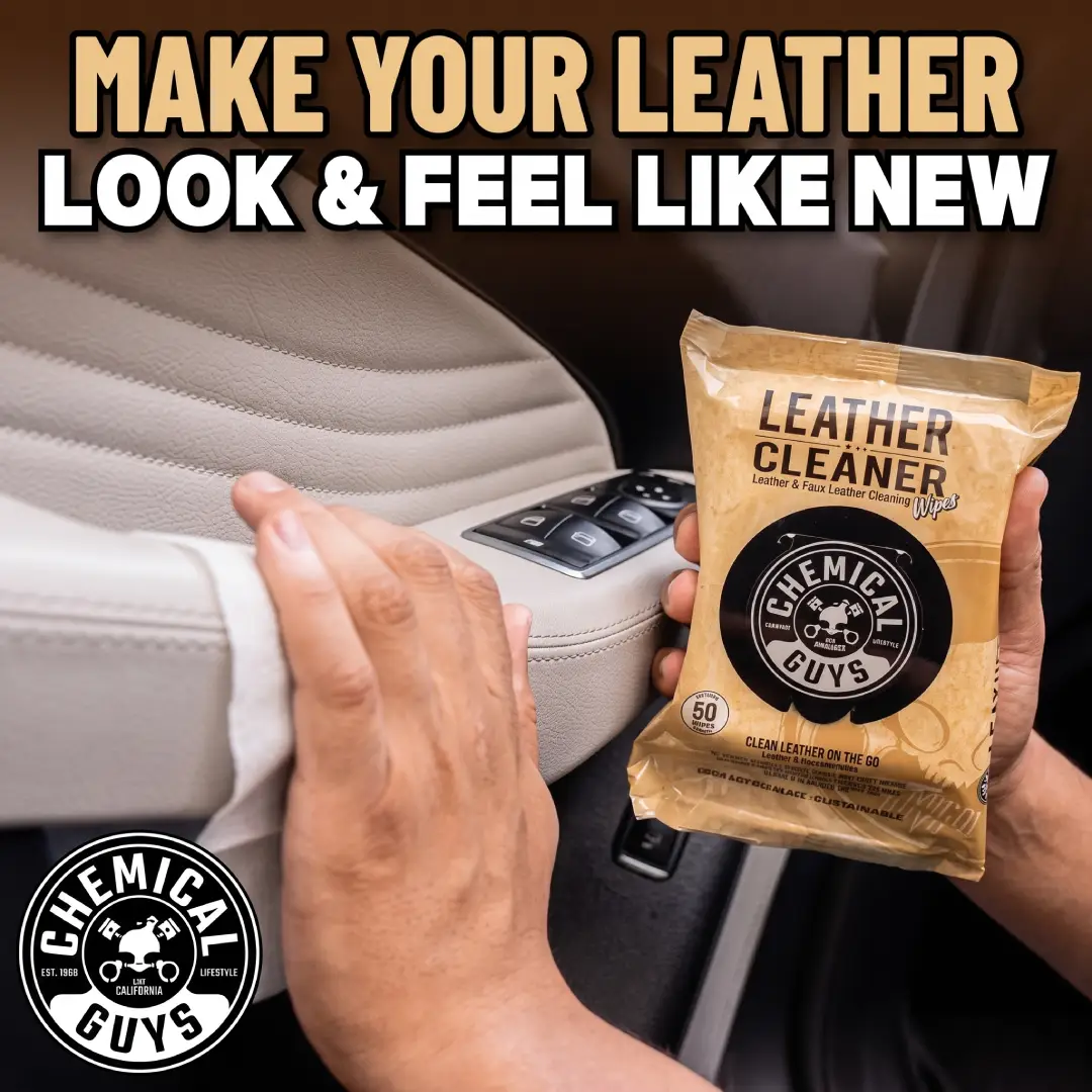 Chemical Guys Leather Cleaner Wipes 50 Pack image 2