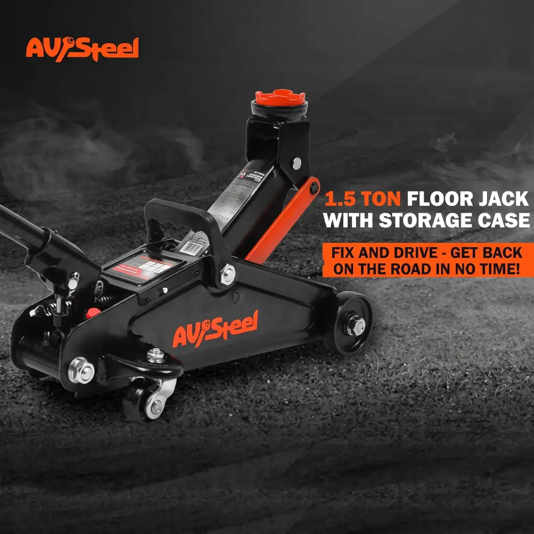 1.5 Ton Hydraulic Steel Floor Jack with Storage Case image 6