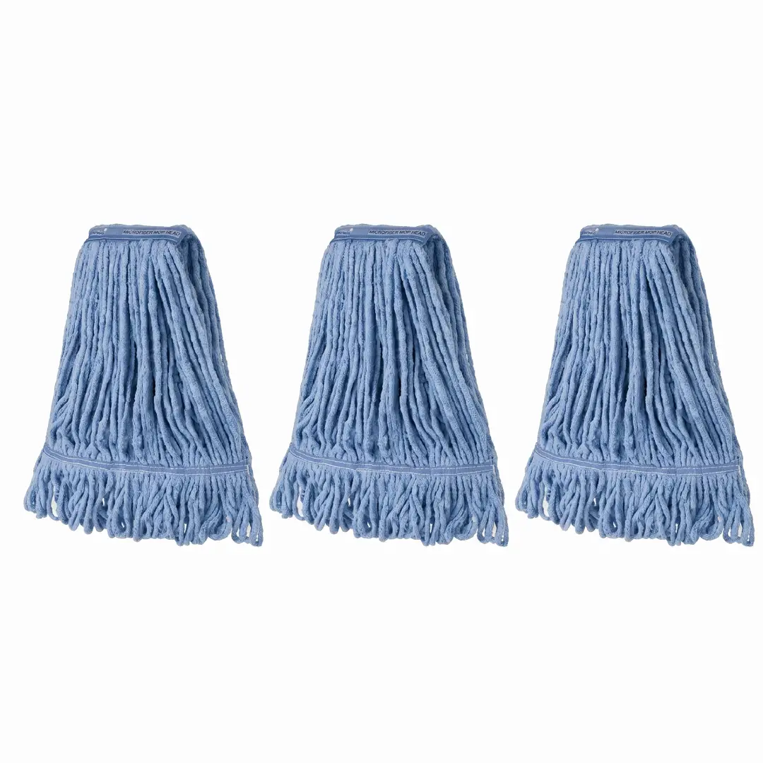 Heavy-Duty Cotton Mop Head Replacement – Commercial Looped-End Wet Mop Refill, 3-Pack image 6