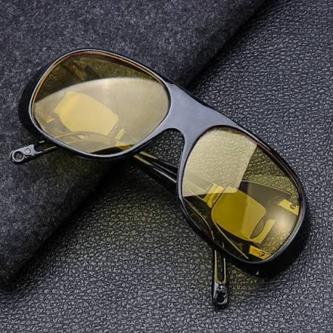 Anti Glare Night Driving Glasses Fit Over Yellow Tinted Eyewear
