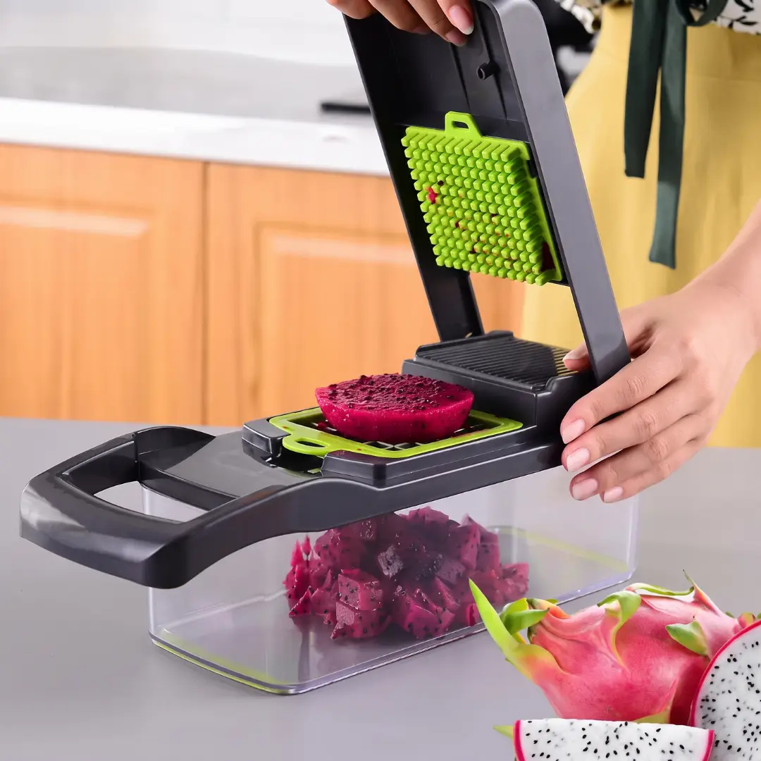14-Piece Multifunctional Vegetable Grater & Slicer Set, Potato Shredder, Dicer & Handy Kitchen Cutting Tool image 5