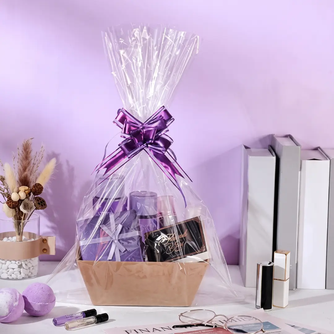 50 Pcs Empty Gift Basket Set with Bags and Pull Bows image 5