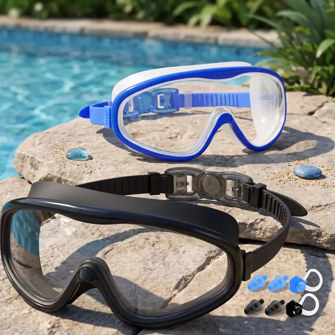 Braylin 2-Pack Anti-Fog Swim Goggles for Adults and Youth image 3