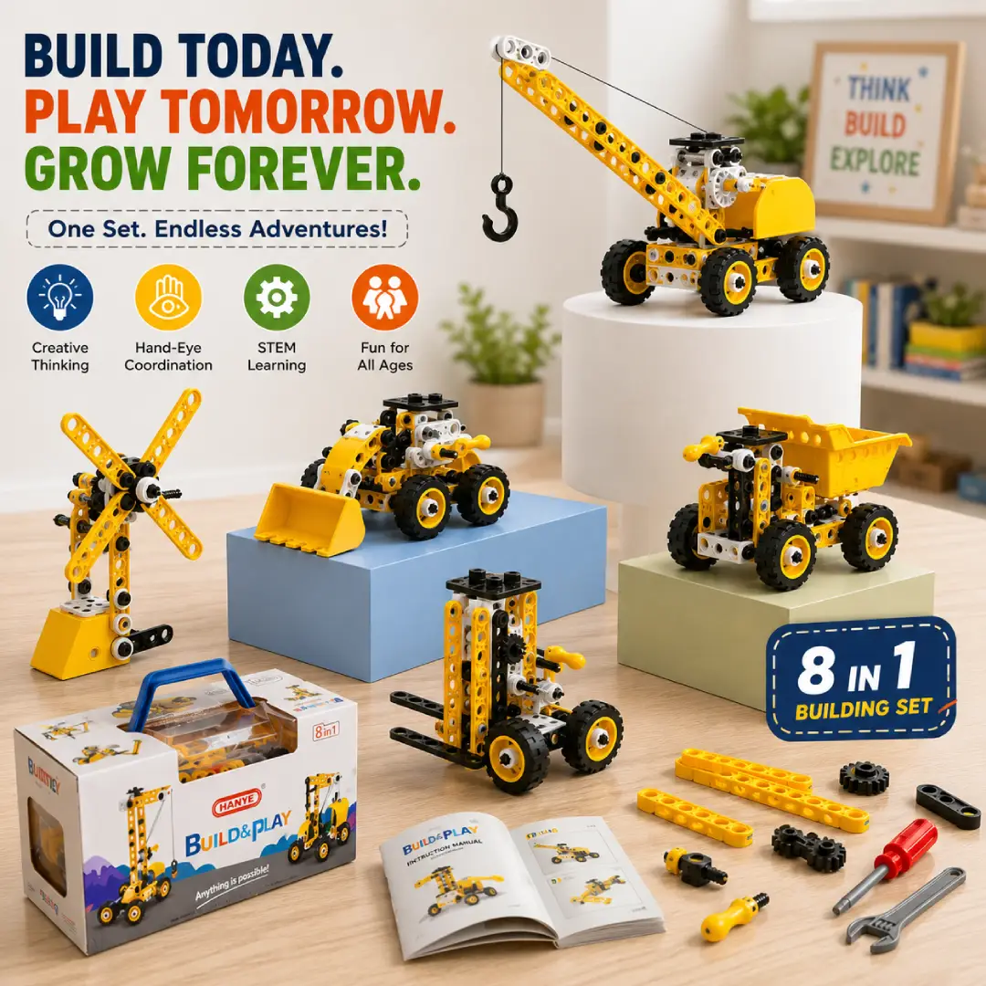 10-in-1 Electric STEM Building Toy Kit for Kids image 3