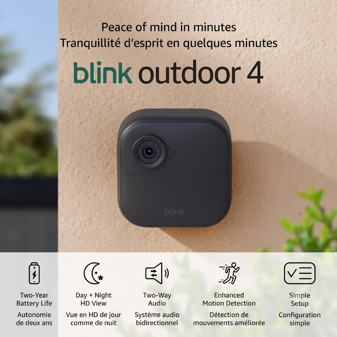 Blink Outdoor 4 Wireless Smart Security Camera 3-Camera System image 2