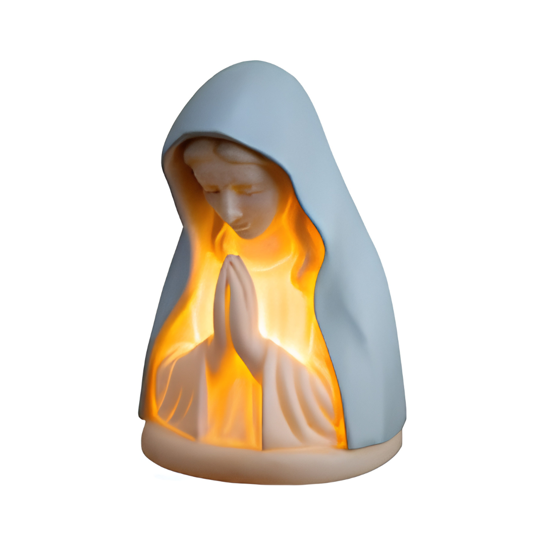Virgin Mary Night Light Religious LED Lamp for Bedroom Decor