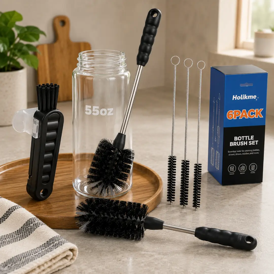 6 Pack Holikme 4 in 1 Cup Lid Cleaning Brush Set image 2
