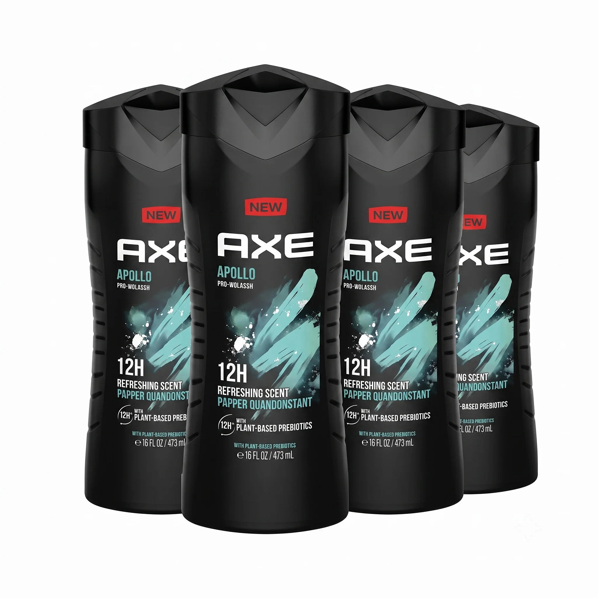 AXE Apollo Men’s Body Wash 4 Pack 16 oz