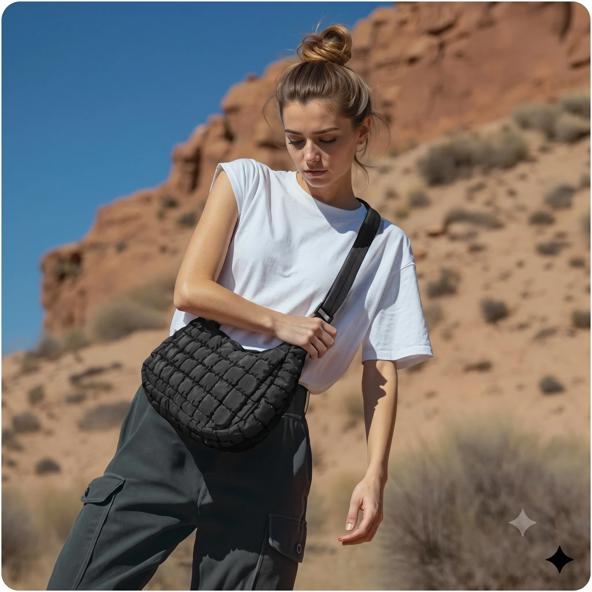BAGSMART Quilted Puffer Crossbody Bag for Women image 2