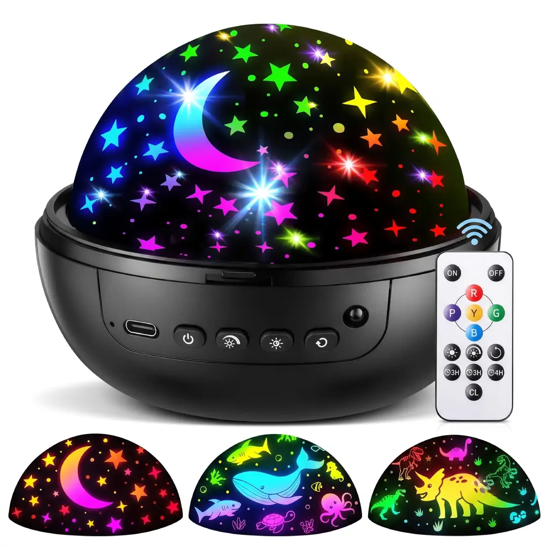 COOLNIGHT Kids Night Light Projector with Films