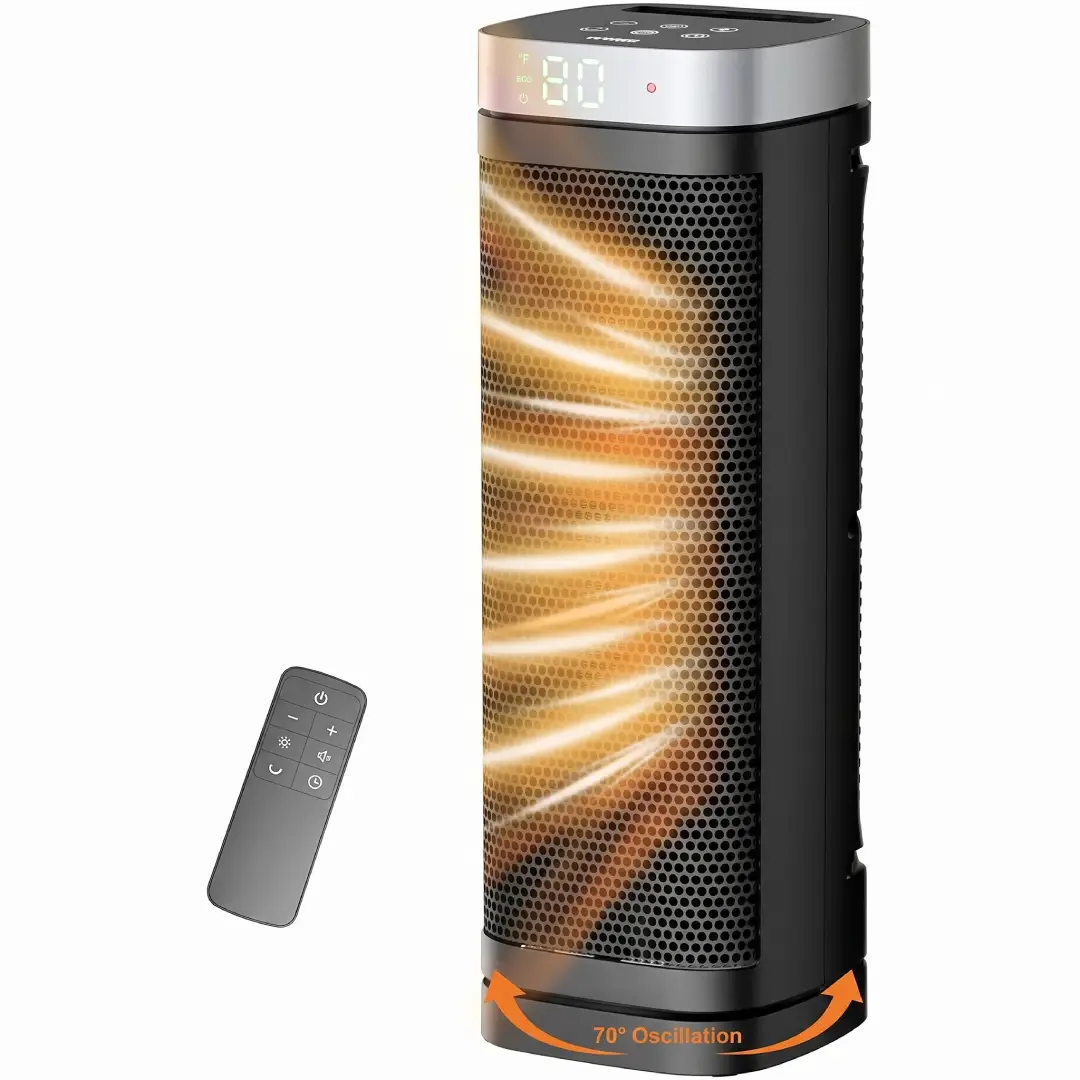 Portable Ceramic Space Heater with Remote Control image 3