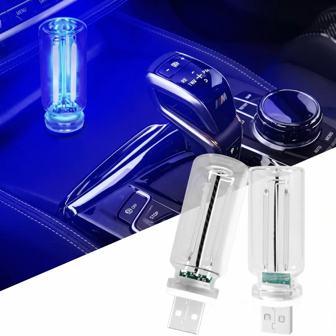 Car USB Night Light Touch Dimmable Mini Ambient Interior Light image 8