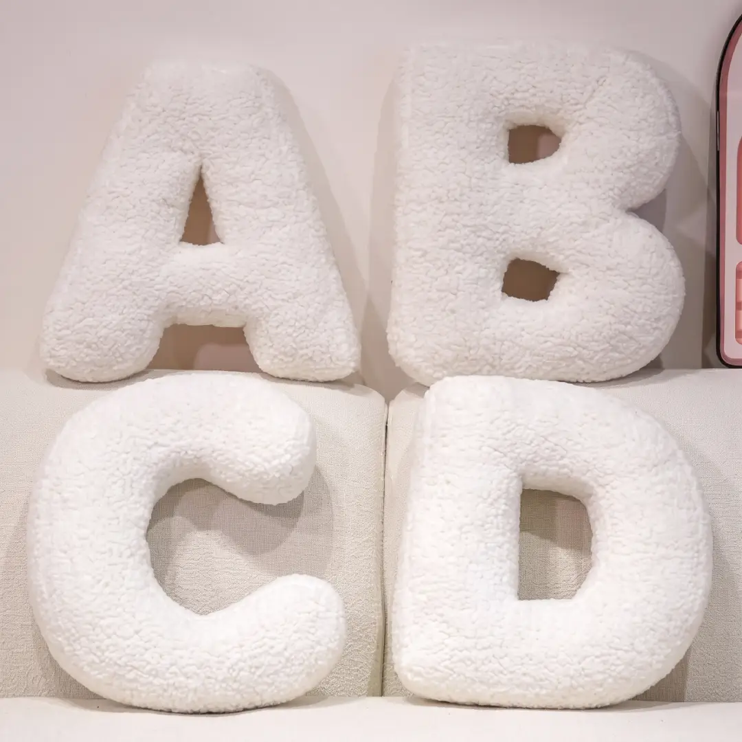 Alphabet Letter Pillow A-Z Plush Decorative Cushion image 2
