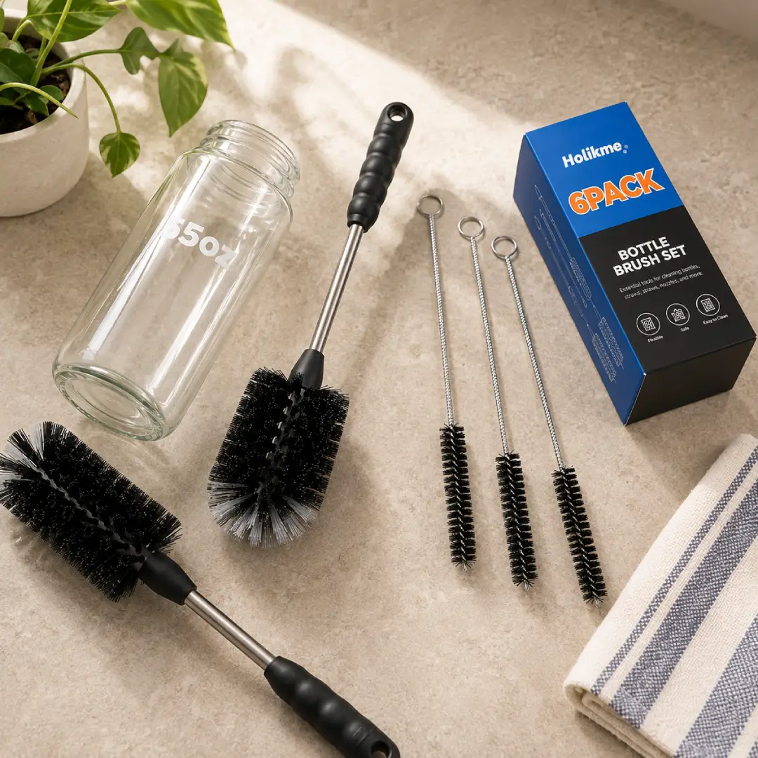 6 Pack Holikme 4 in 1 Cup Lid Cleaning Brush Set image 3