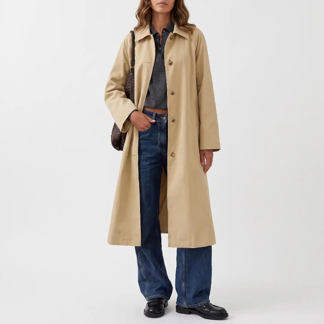 Cicy Bell Women's Plaid Trench Coat – Long Single-Breasted Fall Jacket image 15