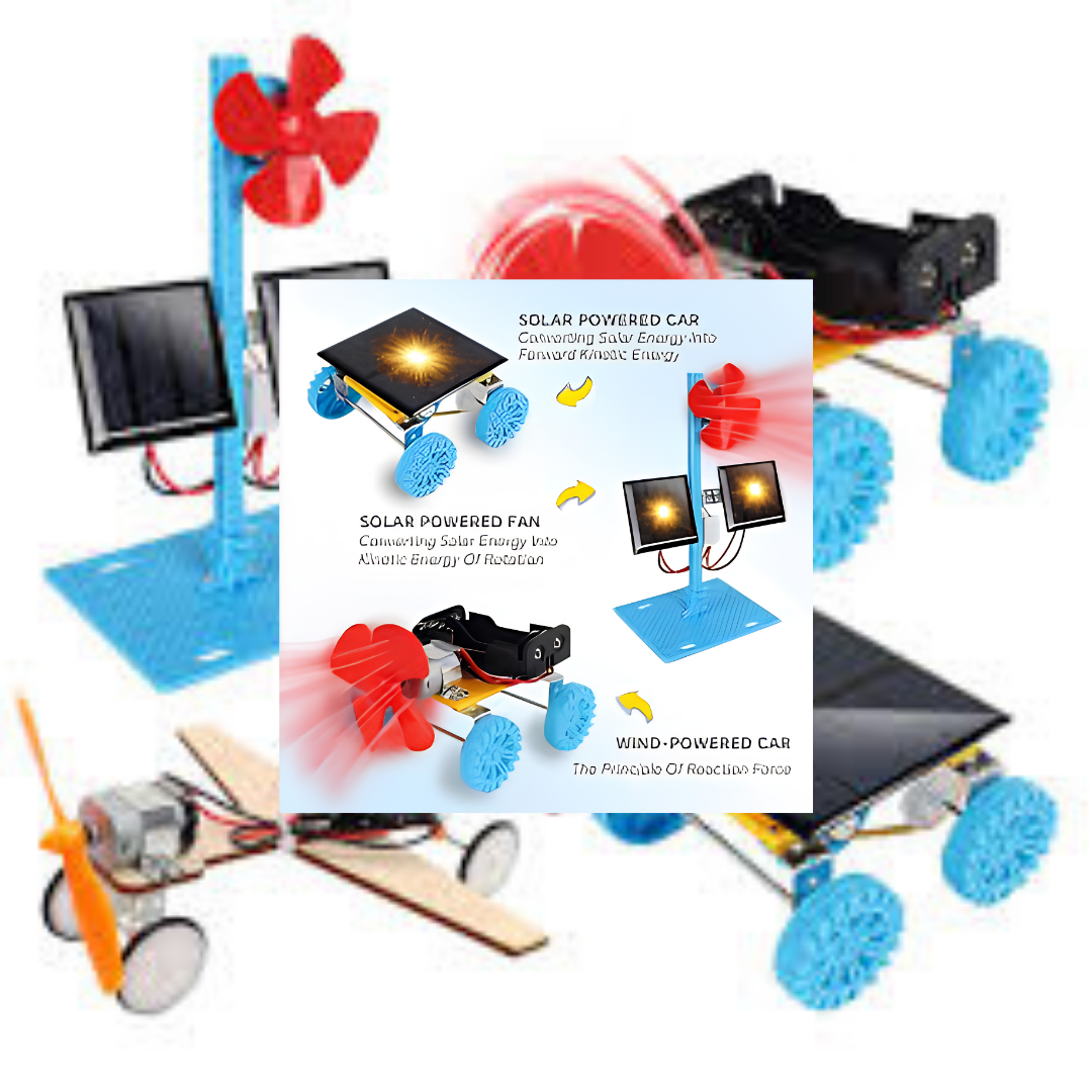 4 in 1 Solar Power and Electric Motor STEM Kit for Kids