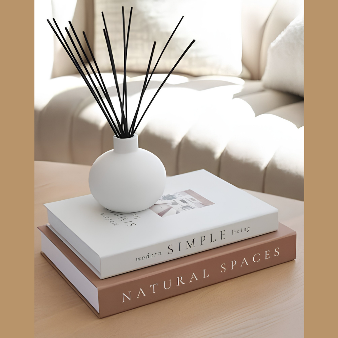 Set of 2 Faux Decorative Books for Coffee Table Decor