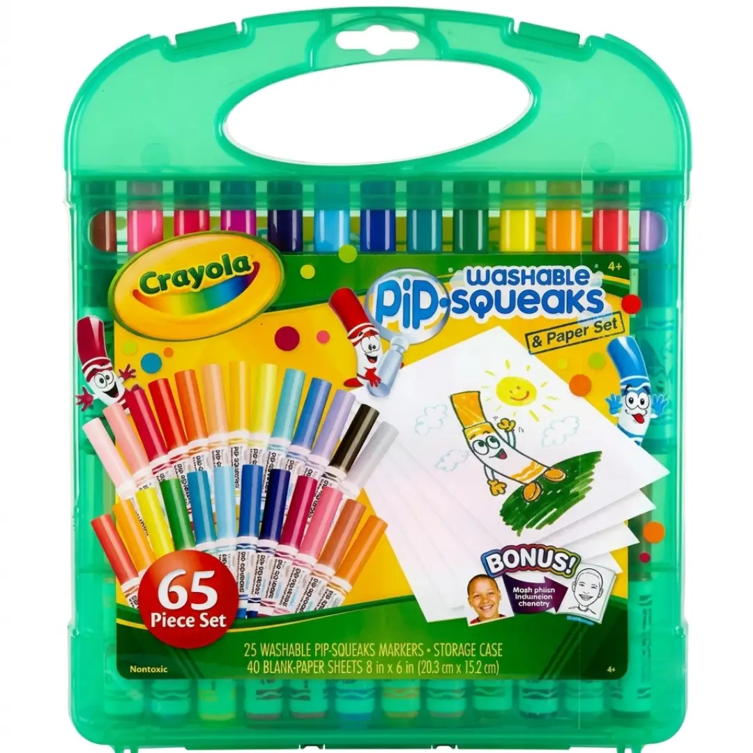 Crayola Pip-Squeaks Washable Marker Set 65 Count image 1