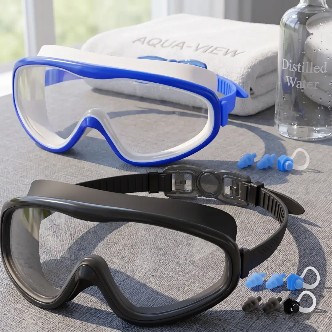 Braylin 2-Pack Anti-Fog Swim Goggles for Adults and Youth image 6