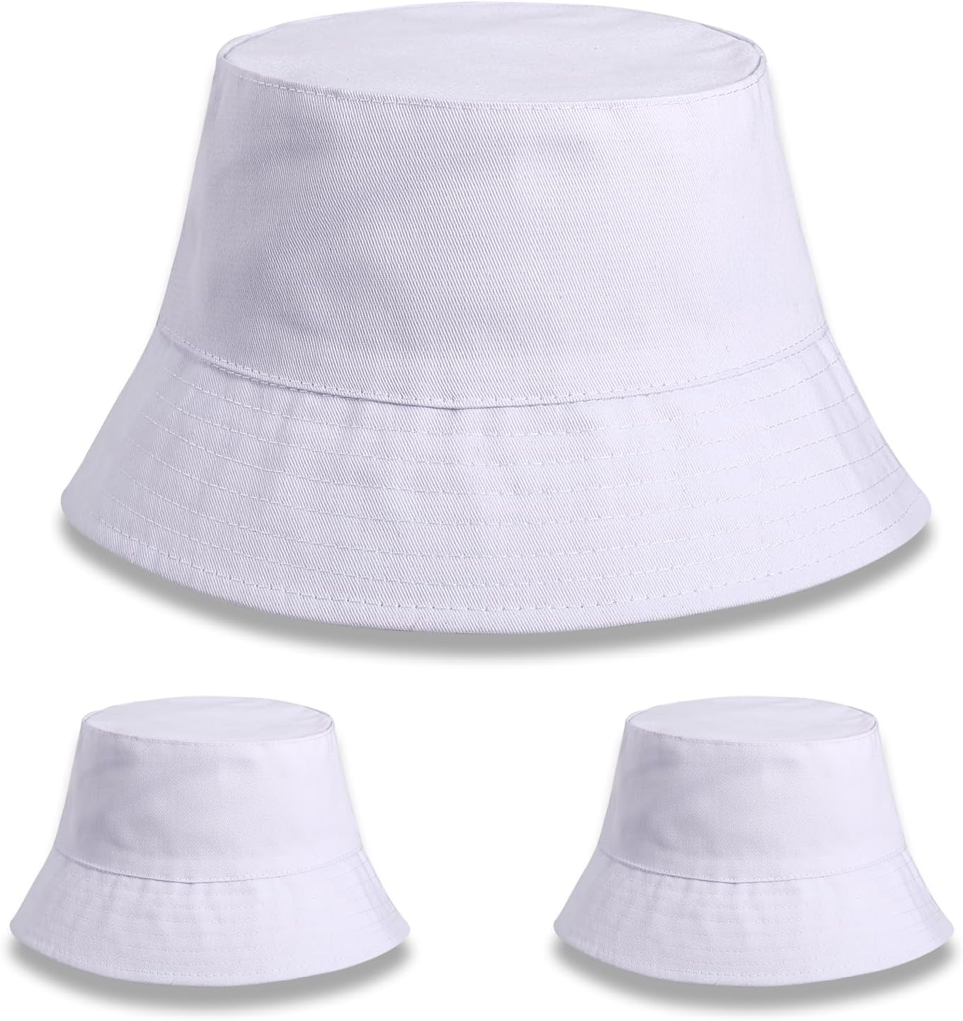 Sublimated Bucket Hats Bulk Solid Color DIY Blank Hat Bucket Hats for Men, Women and Adults