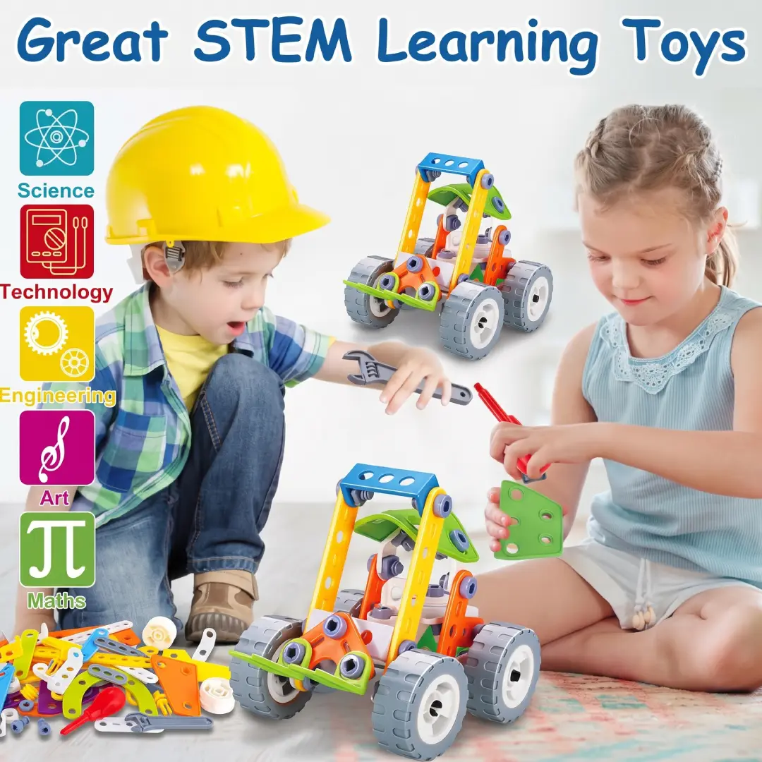 10-in-1 STEM Building Toys for Kids Ages 4–8+ – Educational Construction & Learning Activity Set for Boys & Girls image 4