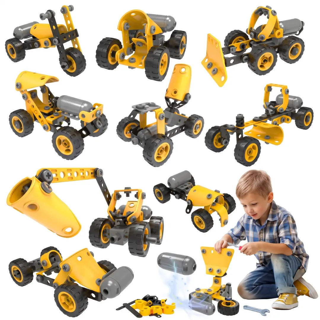 10-in-1 Electric STEM Building Toy Kit for Kids image 1