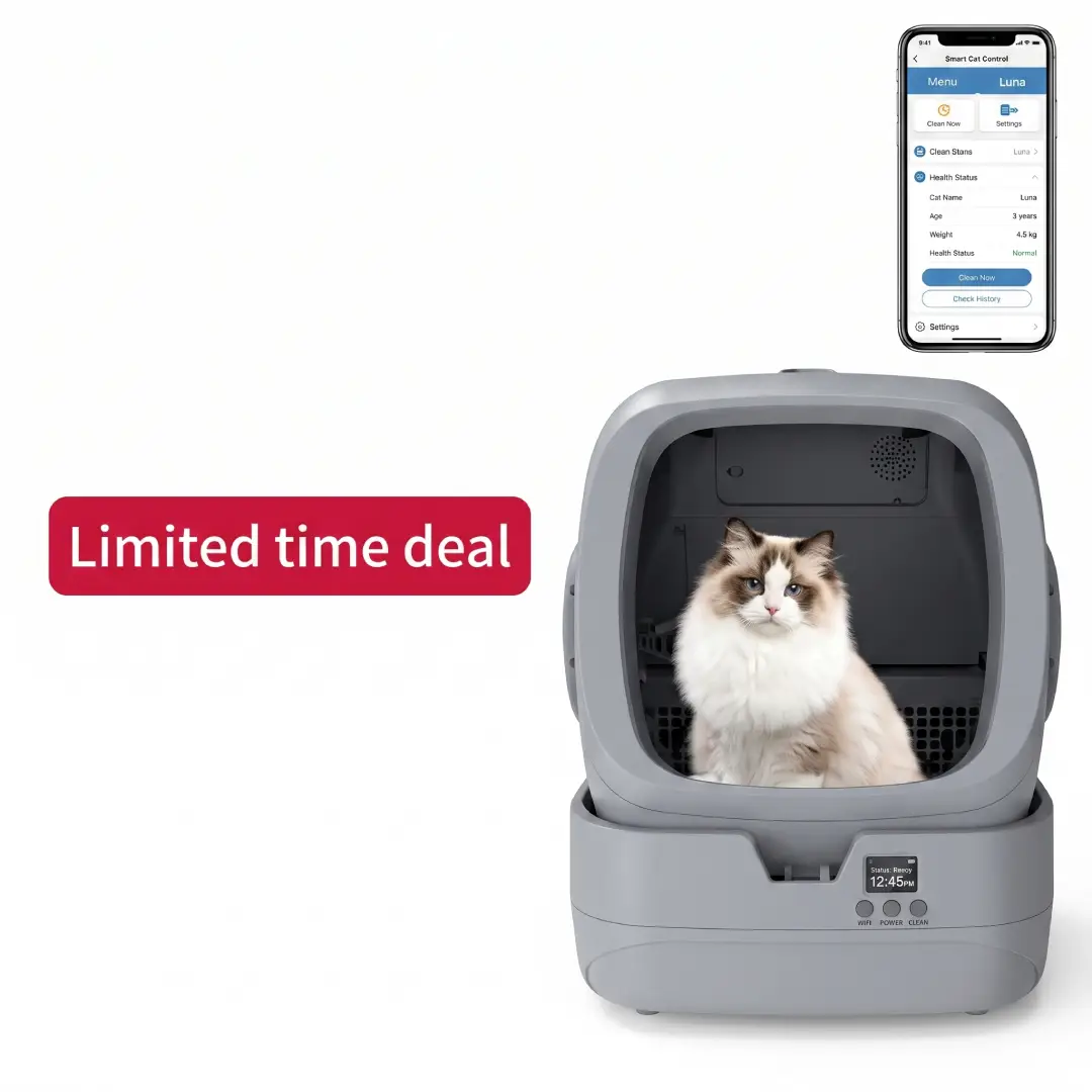 Automatic Self-Cleaning Cat Litter Box with App Control – Smart Litter Box with Weight Monitoring & Anti-Pinch Safety image 7
