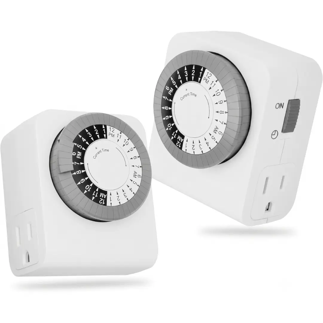 BN-LINK 24-Hour Mechanical Timer Outlet 2 Pack image 2