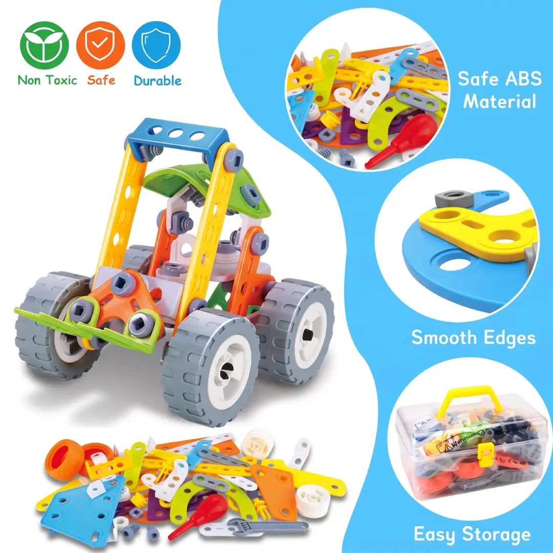10-in-1 STEM Building Toys for Kids Ages 4–8+ – Educational Construction & Learning Activity Set for Boys & Girls image 7