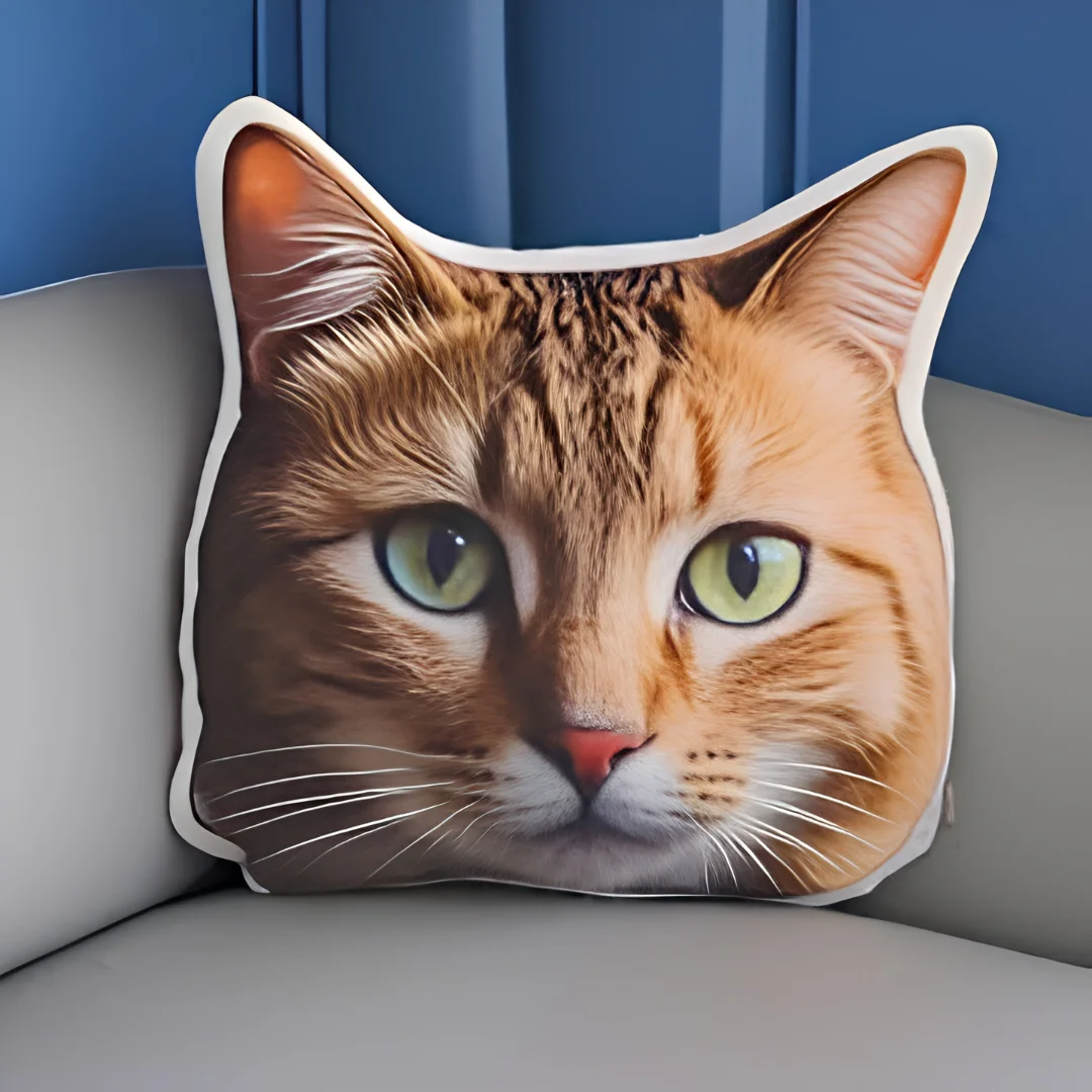 Personalized 3D Pet Pillow Double Sided Soft Plush Cushion image 1