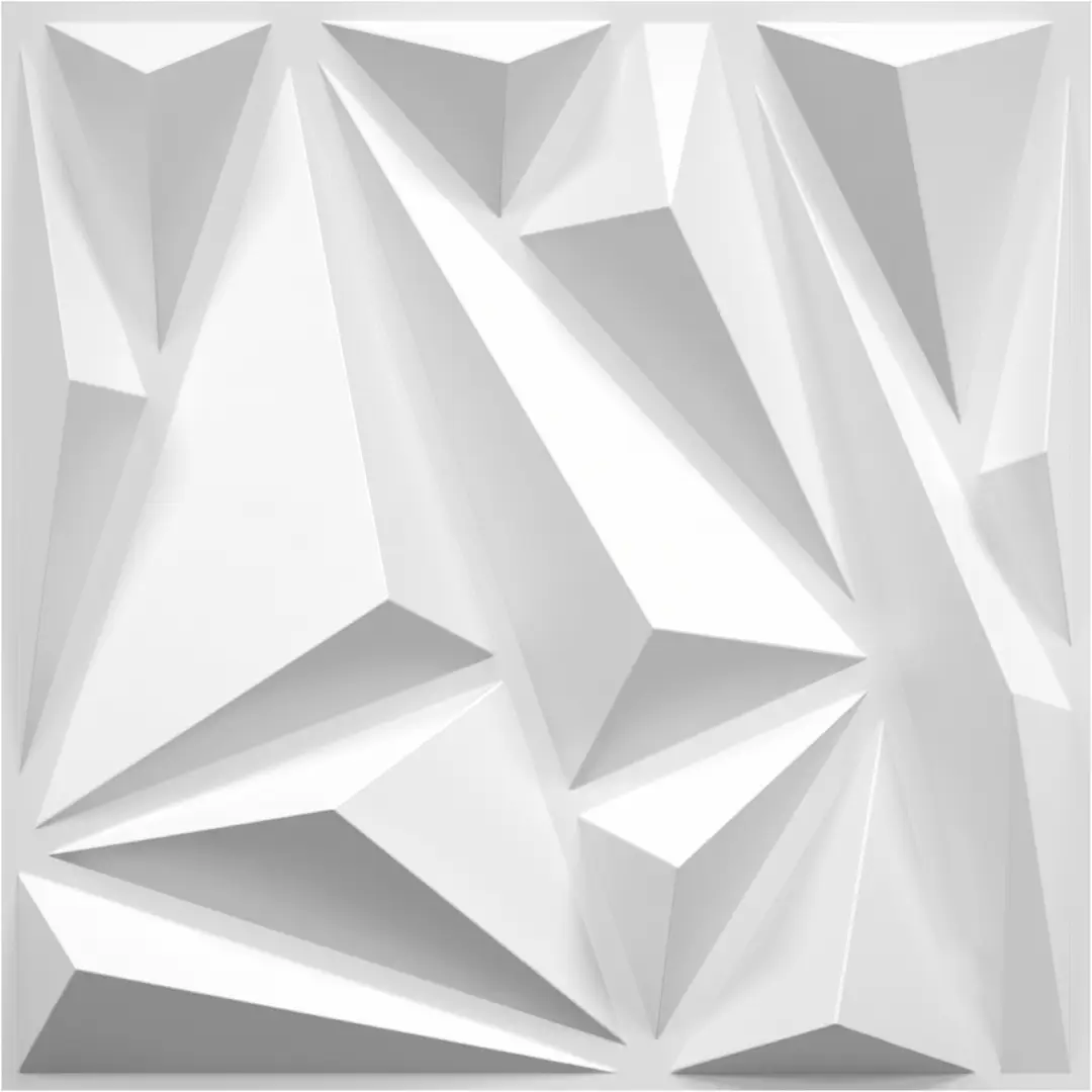 33 Pack Black 3D PVC Diamond Wall Panels 12x12 image 8
