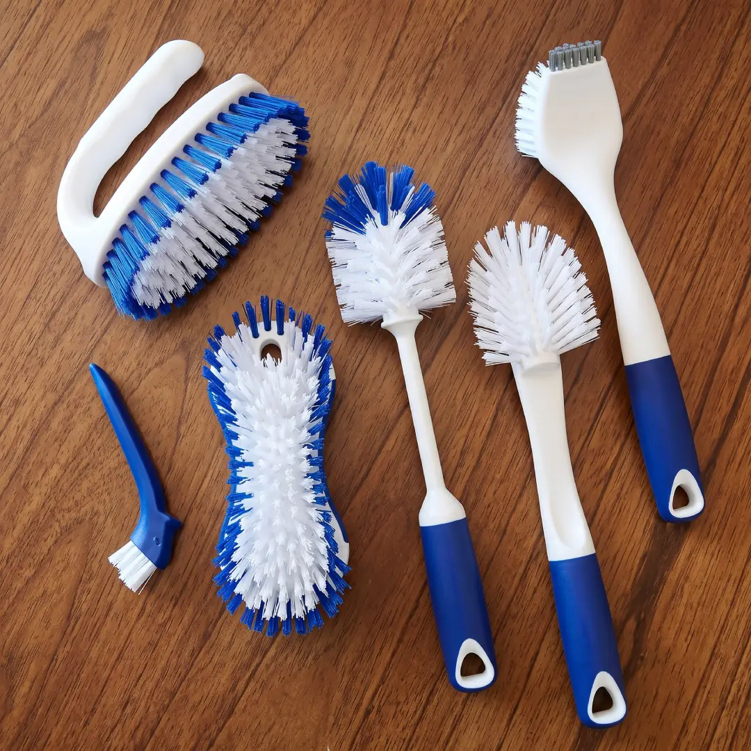 CELOX Kitchen Scrub Brush Set with Ergonomic Handle image 7
