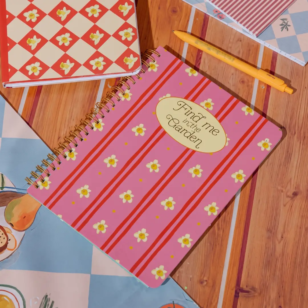 ban.do Rough Draft Mini Spiral Notebook Find Me in the Garden