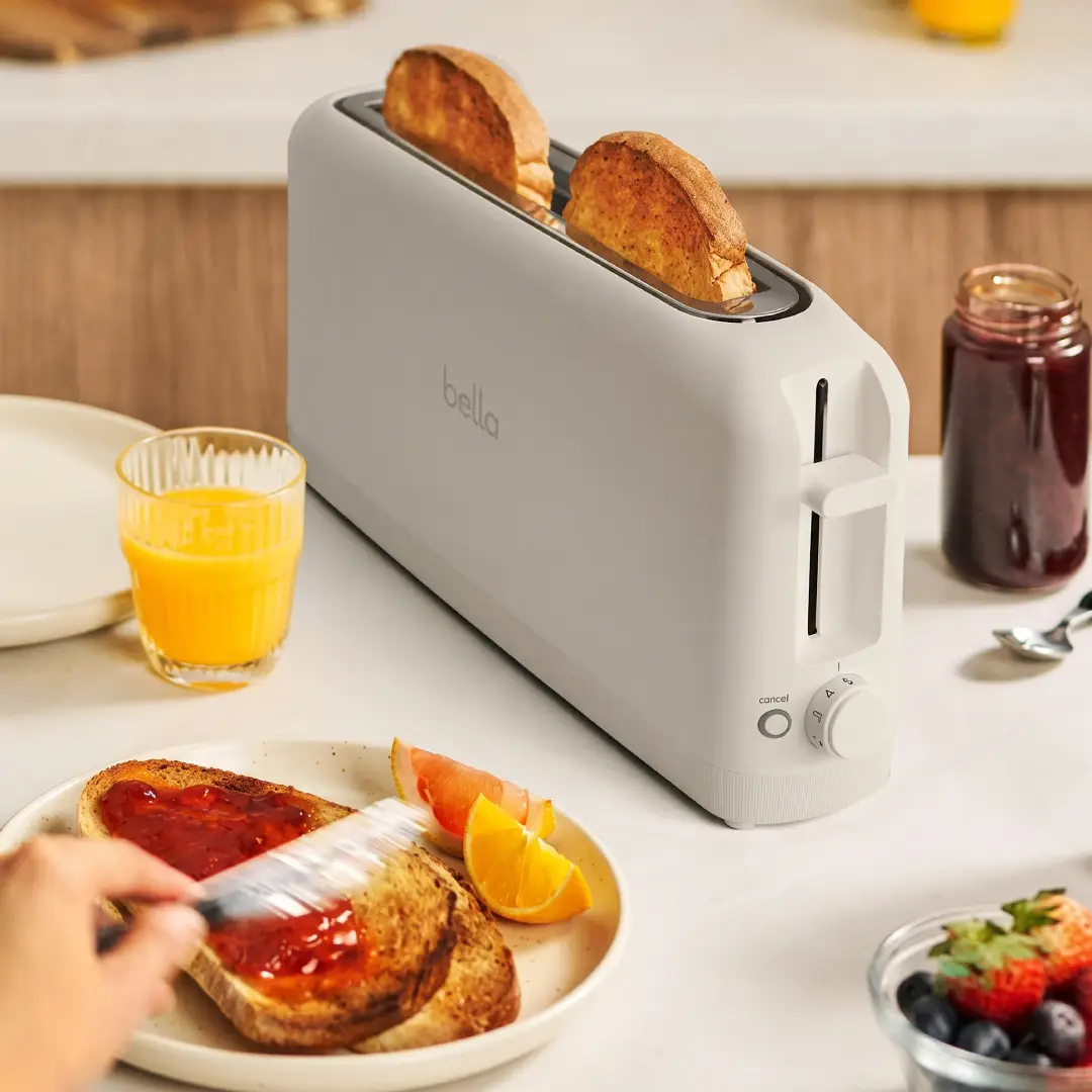 bella 2 Slice Slim Toaster with Long Slot image 2