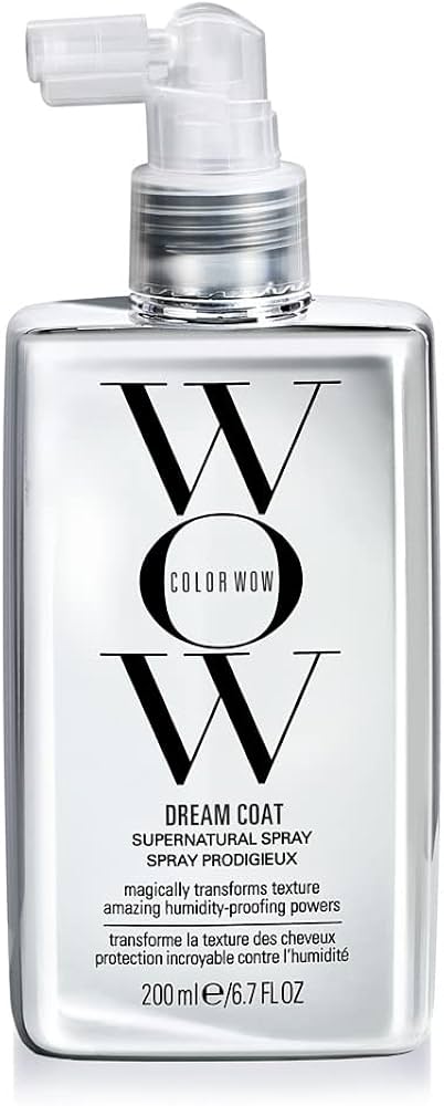 COLOR WOW Dream Coat Anti-Humidity Treatment Spray – Anti-Frizz Hair Smoothing Spray with Built-in Heat Protectant, Award-Winning Leave In Treatment for Glassy Smooth, Shiny Styles up to 3-4 Washes