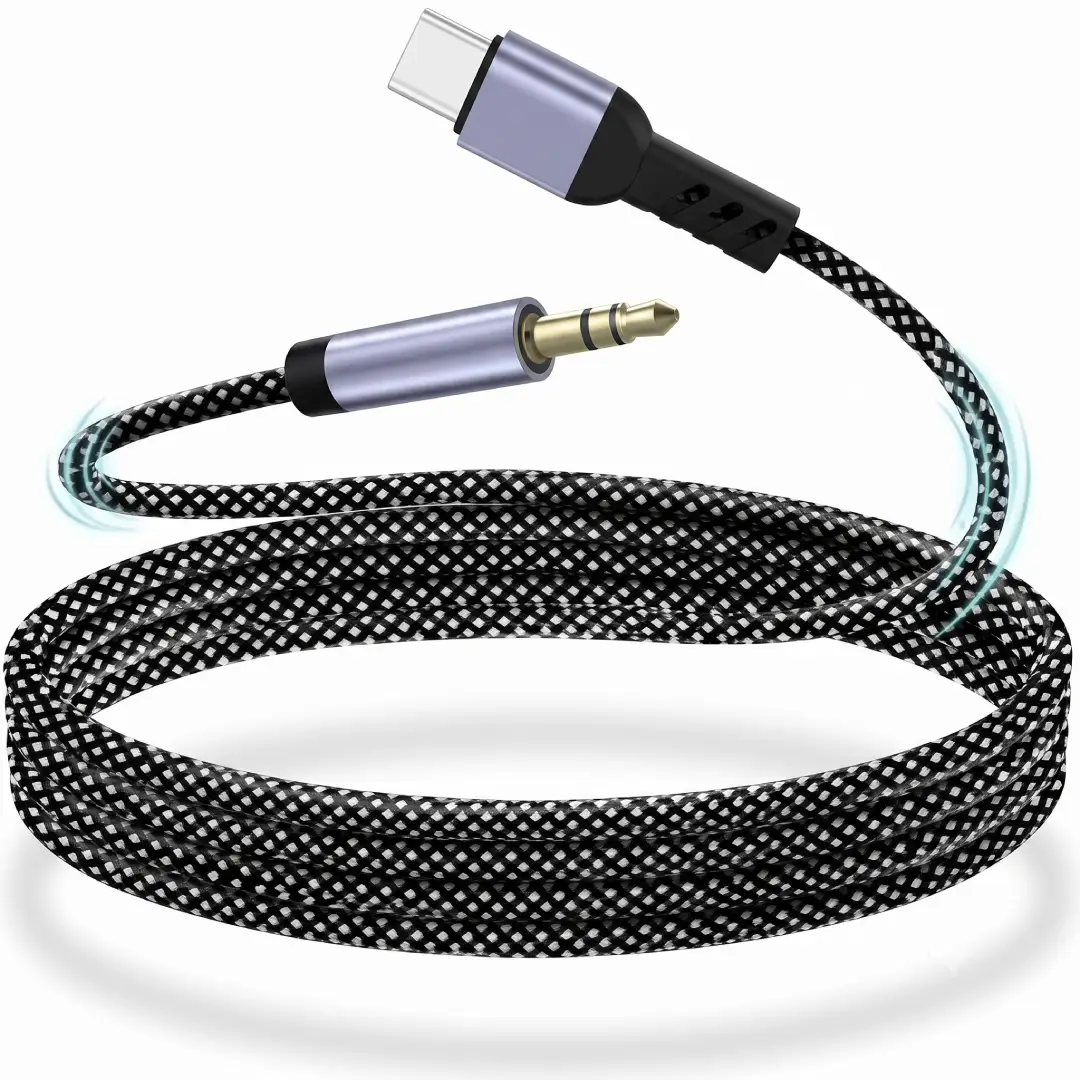 USB C to 3.5mm Aux Cable 3.3ft for Car and Headphones image 2