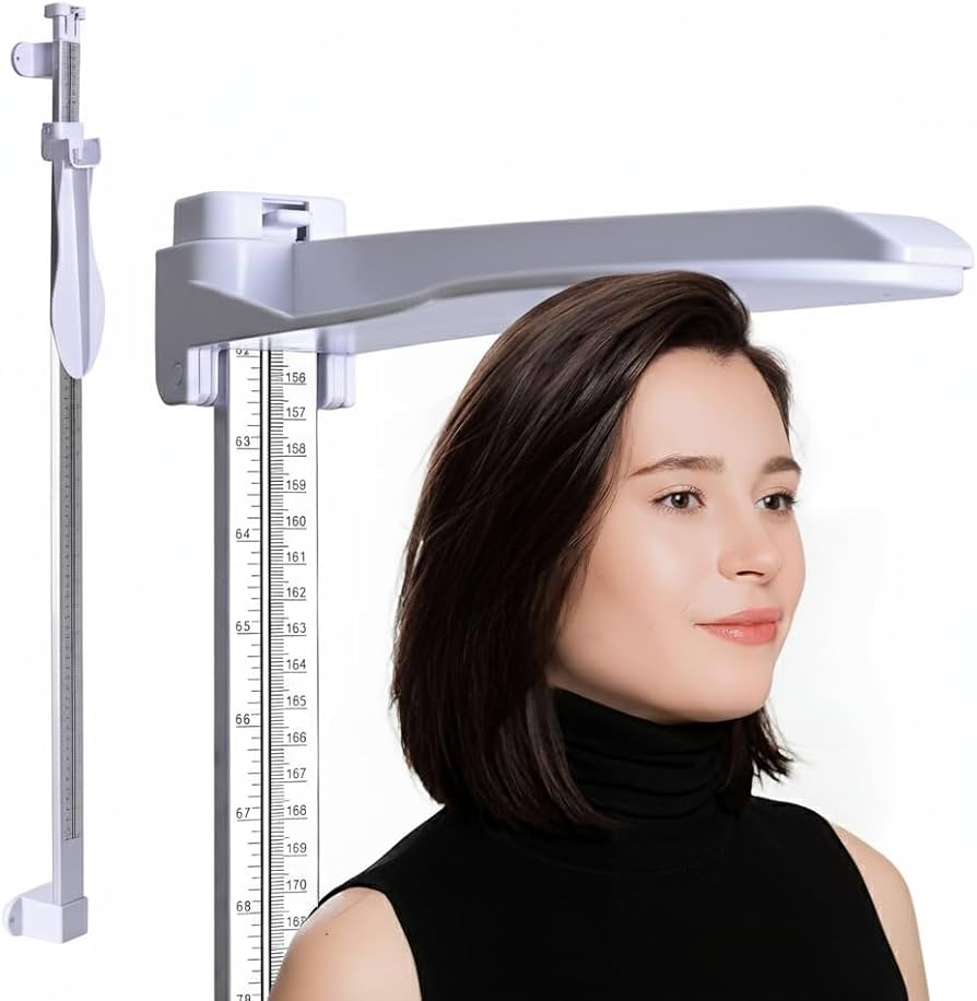 Height Measurement for Wall – Medical Wall Mounted Aluminum Stadiometer 10–225 cm / 3.9–88.6 in – Professional Height Measuring Tool for Adults & Kids – Accurate Scale for Home or Clinic
