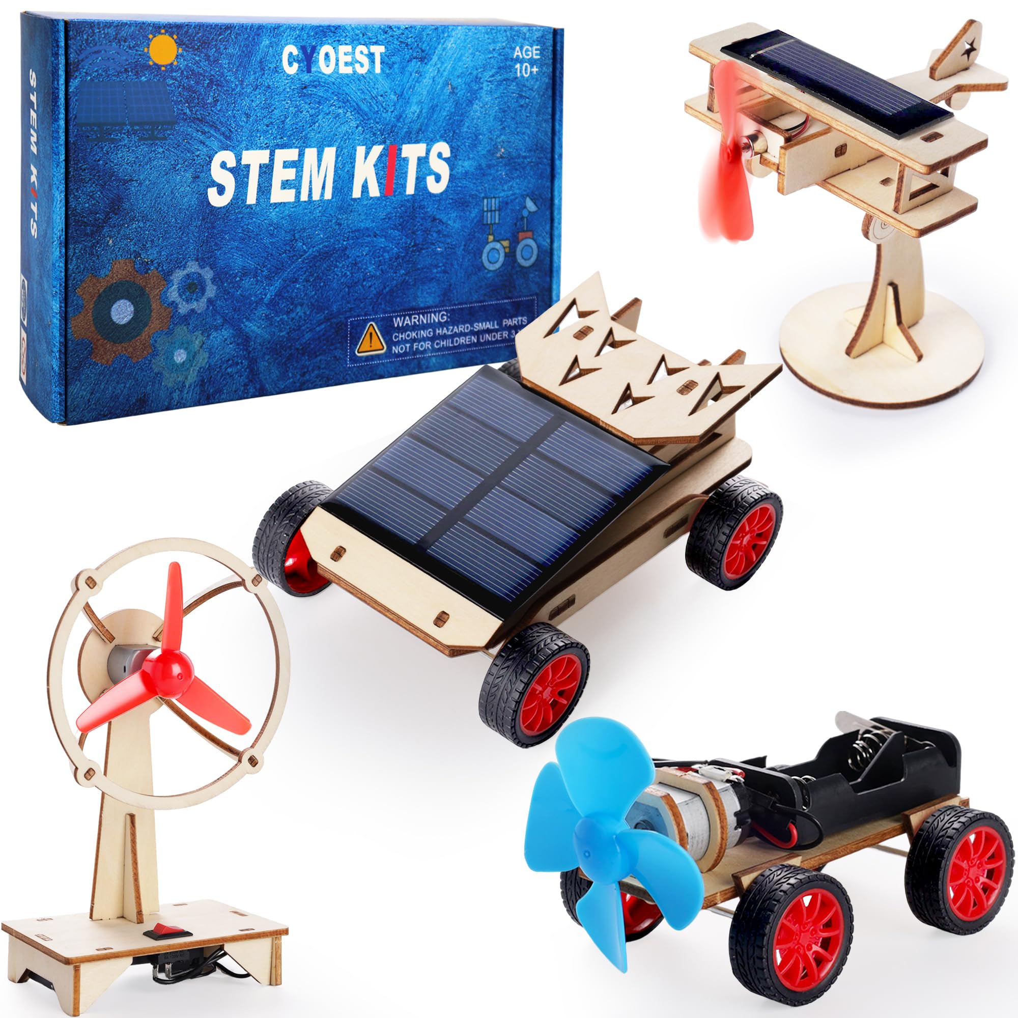 STEM Kits for Kids Ages 8-10-12-14, Stem Toys for Boys Age 8-12, Science Projects, Solar Car Building Kits, Activities Engineering Kit, Gifts for 8 9 10 11 12 Year Old Boys