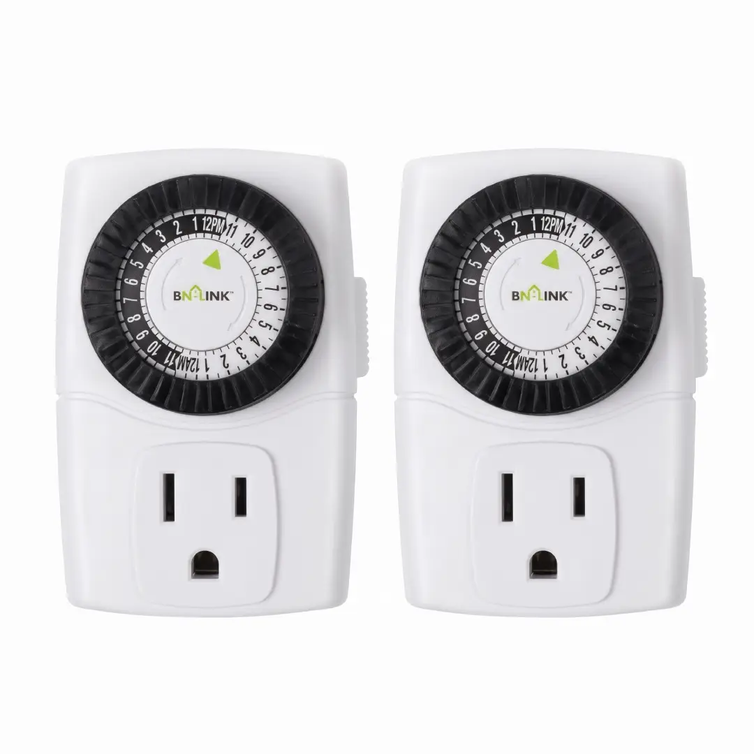 BN-LINK 24-Hour Mechanical Timer Outlet 2 Pack image 3