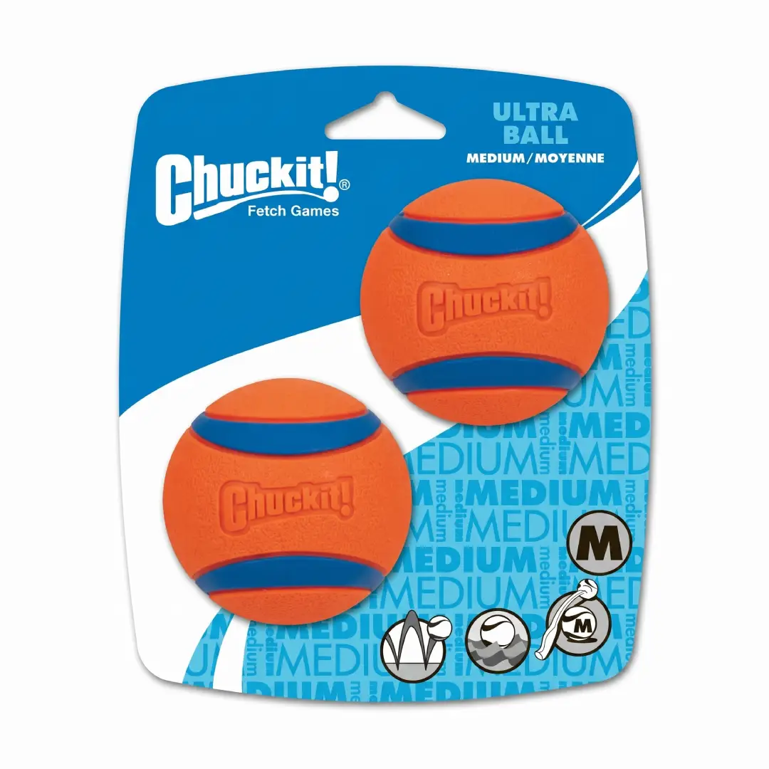 Chuckit Ultra Ball Medium Dog Toy 2 Pack image 2